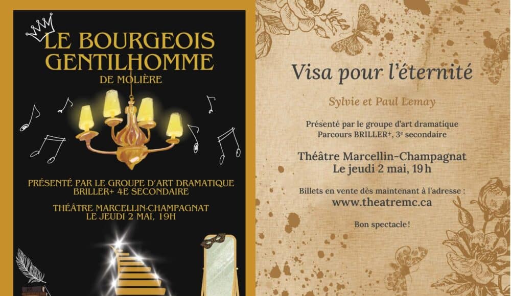 Département d'art dramatique du Collège Laval présente une programmation double